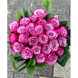 Buchet 25 Trandafiri mov BR175